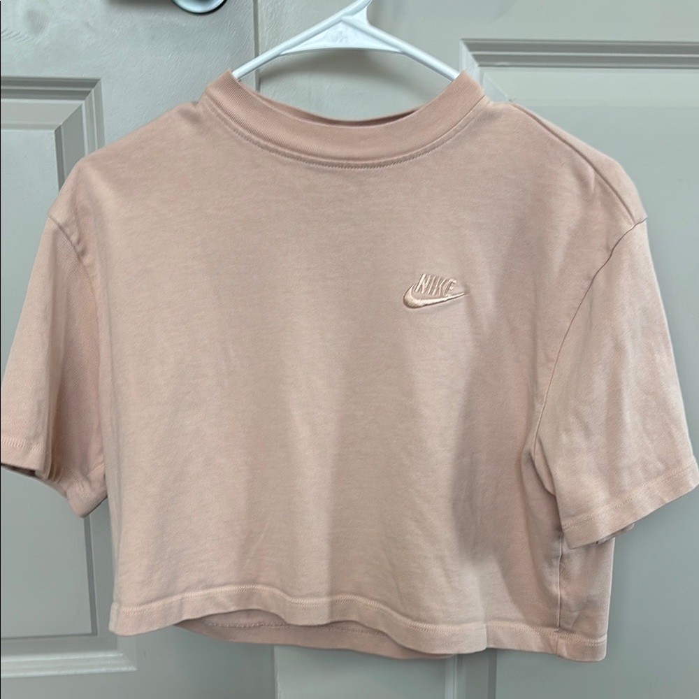 Nike Pink Cropped T-Shirt